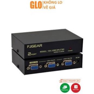 Bộ hub chia vga 1 ra 2, 2 port 200mhz vga splitter vga-2002