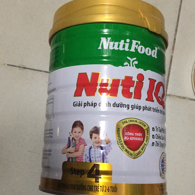Sữa Nuti IQ 4(900g) 2-6 tuổi mẫu mới date mới