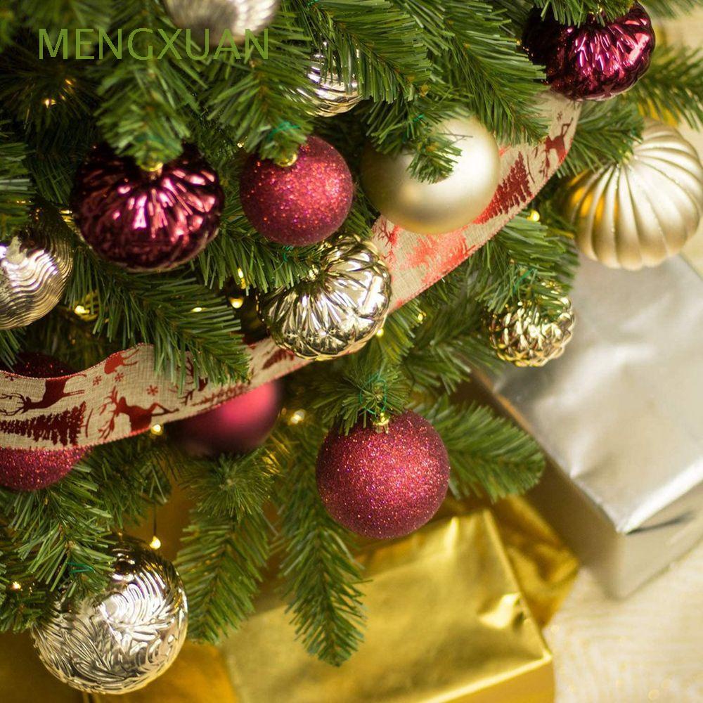 Phụ kiện treo trang trí cây thông Noel hình quả cầu nhiều màu sắc