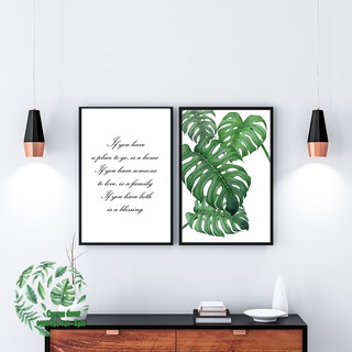 Tranh canvas treo tường Tropical - Quotes - 50*70cm