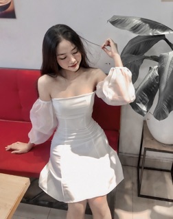 Đầm Ally tay voan