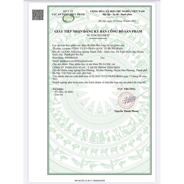 Viên uống Giảm cân táo PK G-LIM Lamer Dr Lacir Duocphamhn92 30 viên
