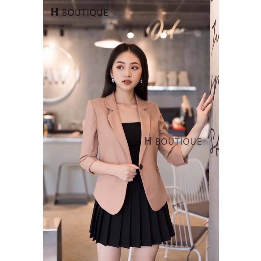 Áo Vest Nữ công sở khoác ngoài cao cấp loại áo 1 cúc tay lỡ HOT 2021 | BigBuy360 - bigbuy360.vn