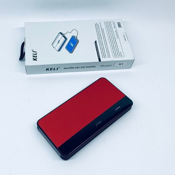 Sạc Dự Phòng, Pin Sạc Dự Phòng Keli Dung Lượng Chuẩn 10000mAh, Sạc Nhanh, Thiết Kế Đẹp, Sang Trọng