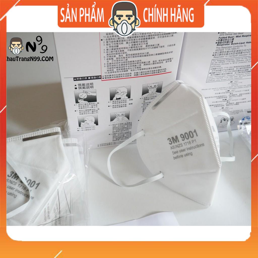 Khẩu trang 3m 9001 P1 Chính hãng Mỹ chống bụi pm2.5 90%