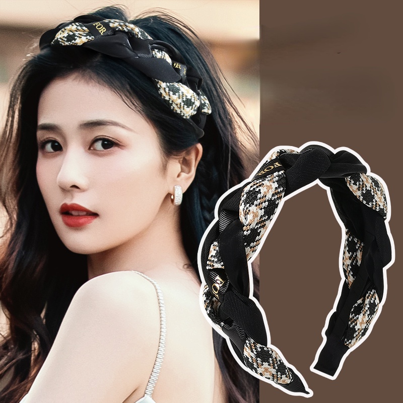 Băng Đô Cài Tóc Dày Chống Trượt Thời Trang Hàn Quốc Cho Nữ