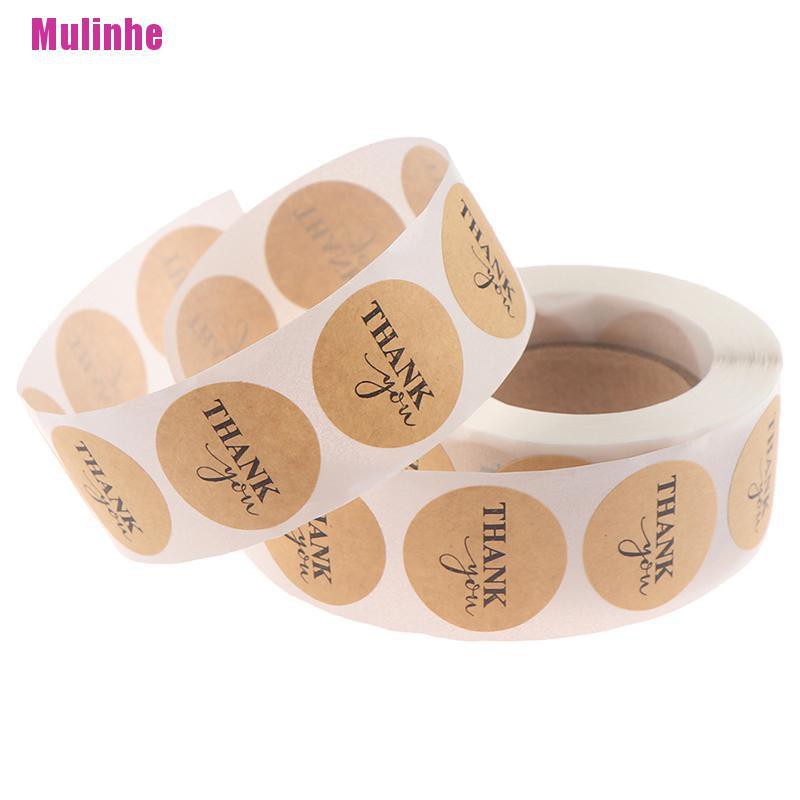 Cuộn 500 cái nhãn dán trang trí sổ lưu niệm hình tròn làm thủ công