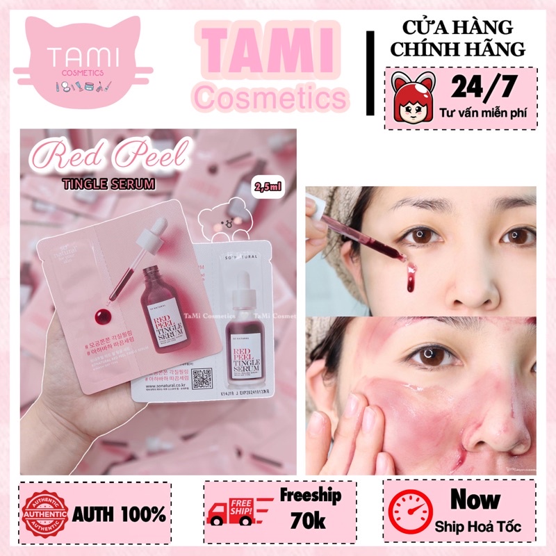 Tinh Chất Red Peel Tingle Serum Sample Gói 2,5ml