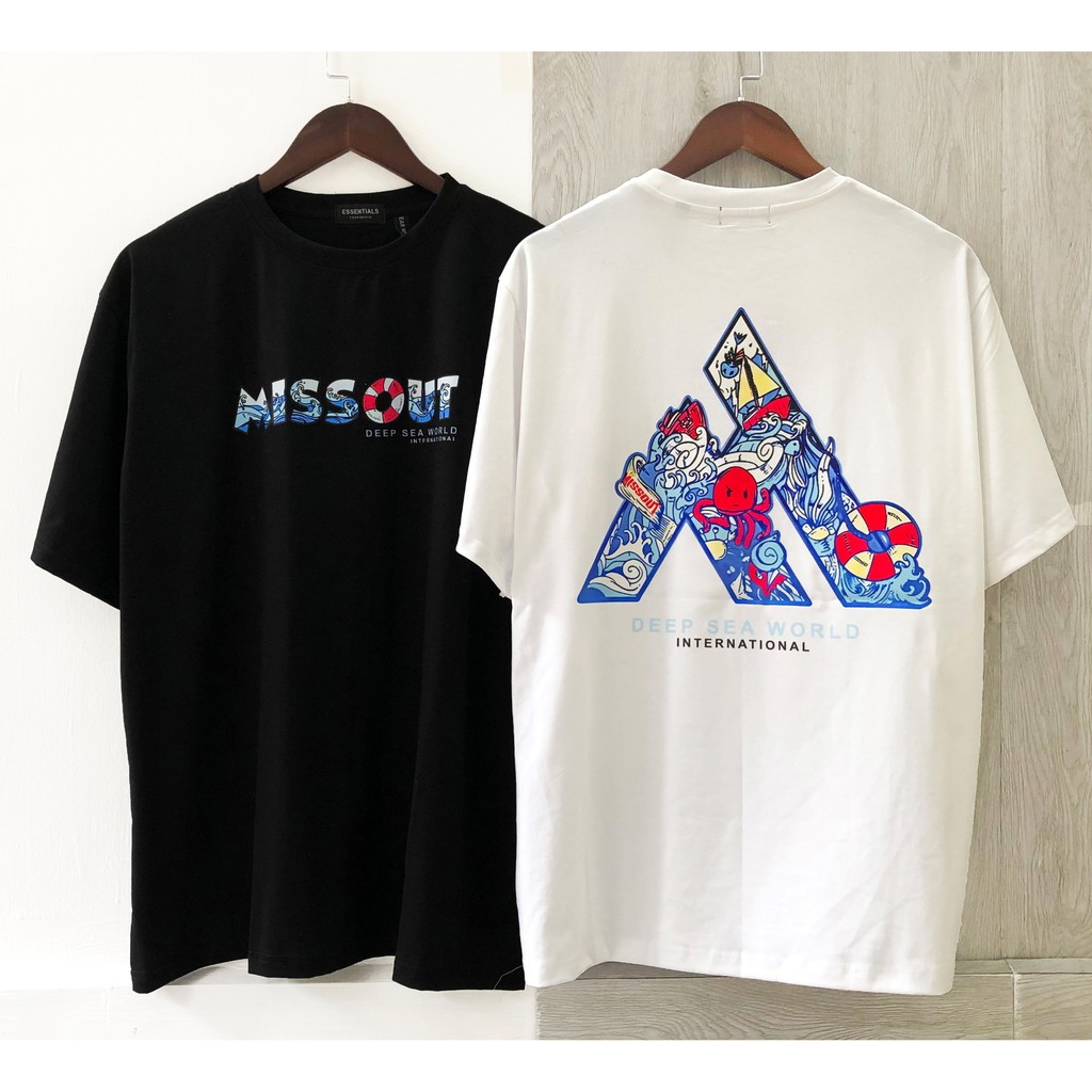 Áo thun nam nữ MISSOUT DEEP SEA, áo thun tay lỡ nam nữ unisex , Dricco_offcial