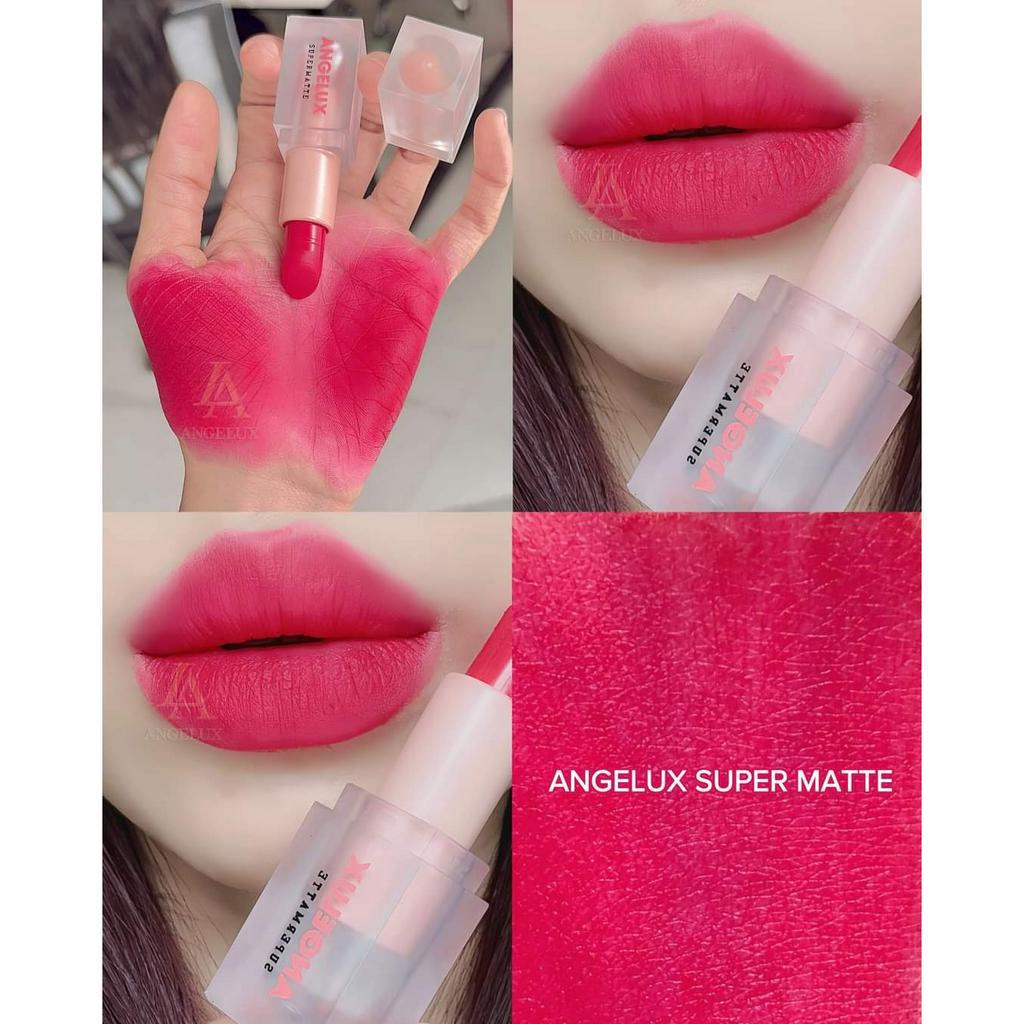 Son THỎI SÁP ANGELUX 2023 NEW, chất nhung mịn lì hottrend