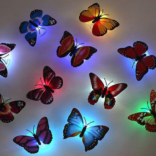 Đèn led con bướm dán tường