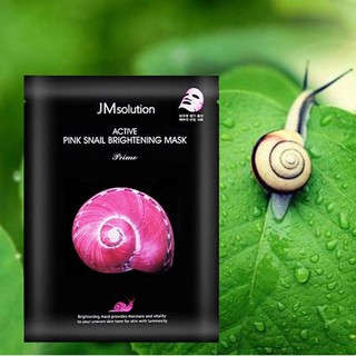 Mặt Nạ Chiết Xuất Ốc Sên JM solution Active Pink Snail Brightening Mask