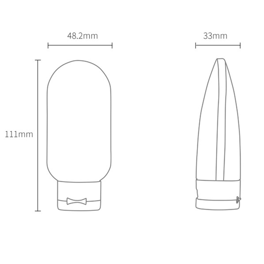 Bộ chai chiết dầu gội / sữa tắm bằng silicone tiện dụng khi đi du lịch