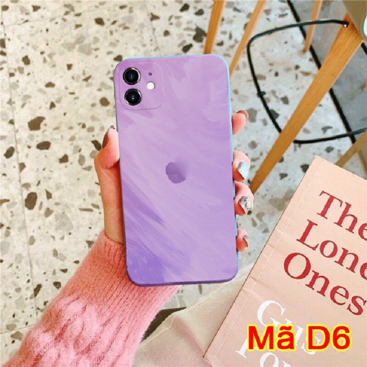 Ốp lưng Color Iphone Viền Vuông - Vỏ Case ốp Loang Màu cho Iphone 11/ 11pro/ 11 Promax/ ip 12/ 12 pro max,đẹp chống trầy