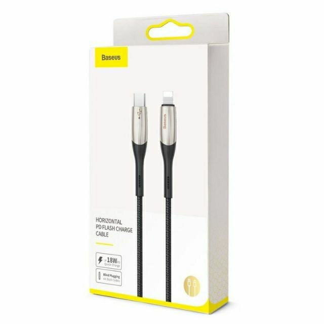 Cáp Sạc Nhanh PD Type C to Lightning Baseus Horizontal Data PD (18W, C to iPhone Cable) 1m&2m