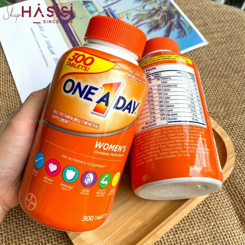 Viên Uống Bổ Sung Vitamin 300 Viên BAYER - One A Day Complete Multivitamin Women's