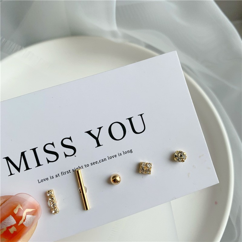 Set Bông Tai Đính Đá Sang Trọng C130