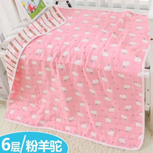  Chăn xô 6 lớp cho bé (110*110cm) nhiều mẫu ở phân loại