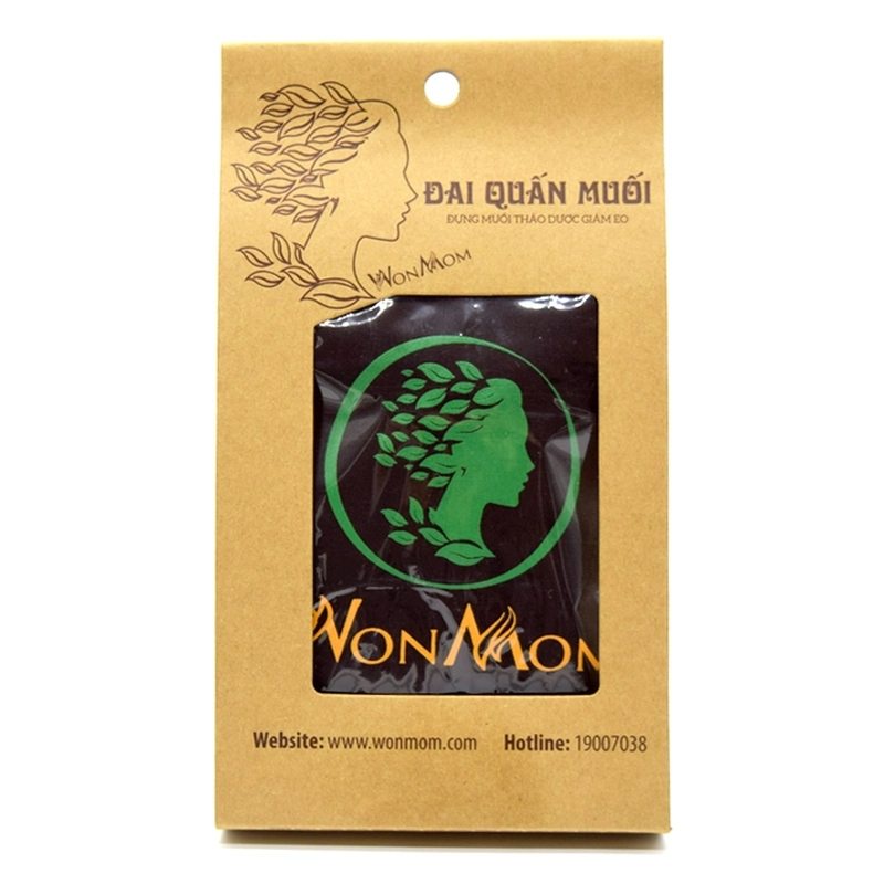 Đai quấn muối chườm bụng sau sinh WONMOM giảm eo, giảm mỡ bụng, co hồi nhanh tử cung - Hàng chính hãng