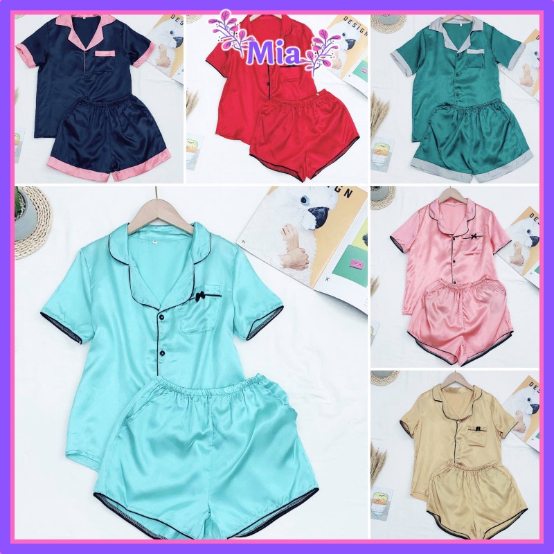PHI3 Đồ Bộ Pijama Phi Lụa Siêu Hot  #Đồ Ngủ | Đồ Bộ Nữ | Váy Ngủ | Pijama | Pyjama | Pizama ``