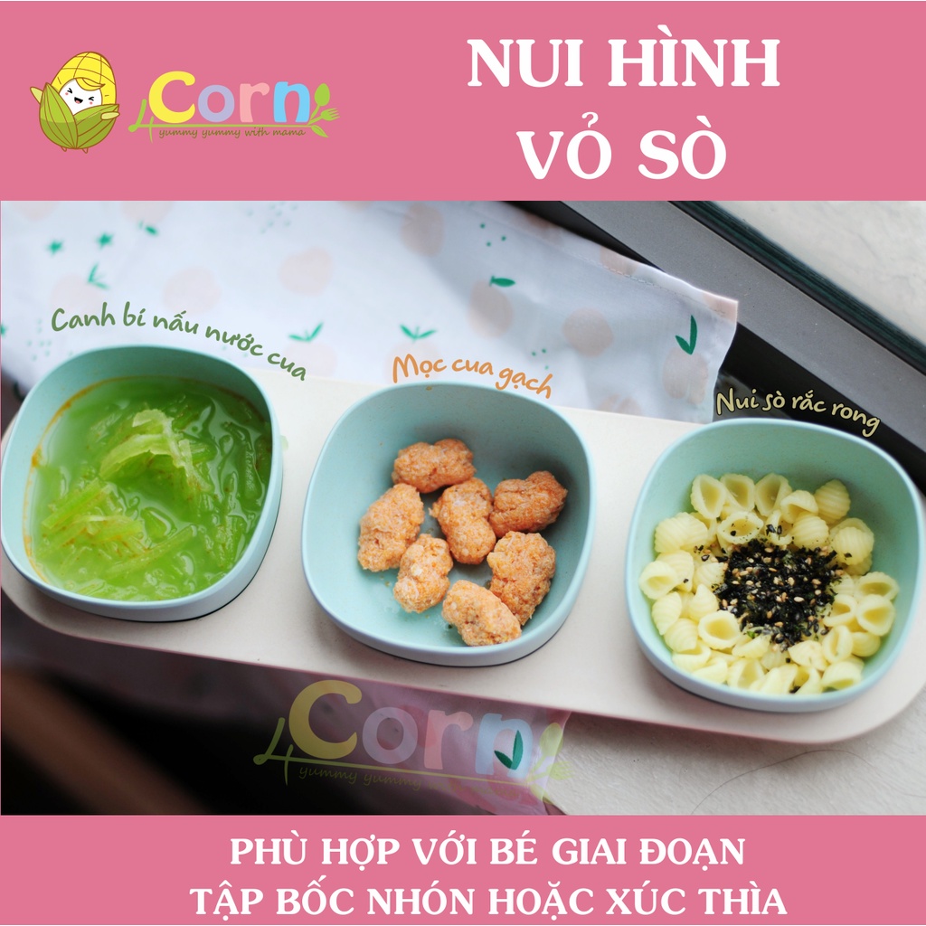 Nui hình vỏ sò hữu cơ Bio Junior - Cho bé 8m+