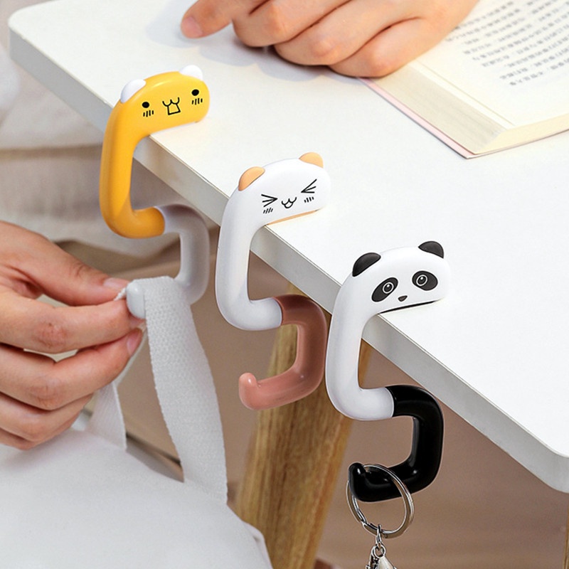 1 Móc Treo Túi Xách Đa Năng Hình Động Vật Hoạt Hình Dễ Thương