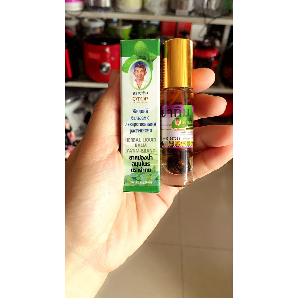 Dầu lăn thảo dược Herbal Liquid Balm Yatim Brand Thái