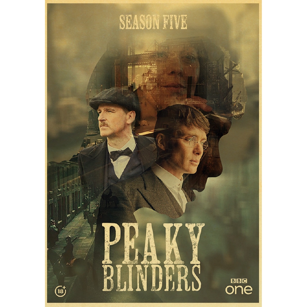 Poster Treo Tường In Hình Nhân Vật Phim Hoạt Hình drama Peaky Blinders Chất Lượng Cao