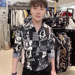 Sơ mi Lụa Hoạ tiết