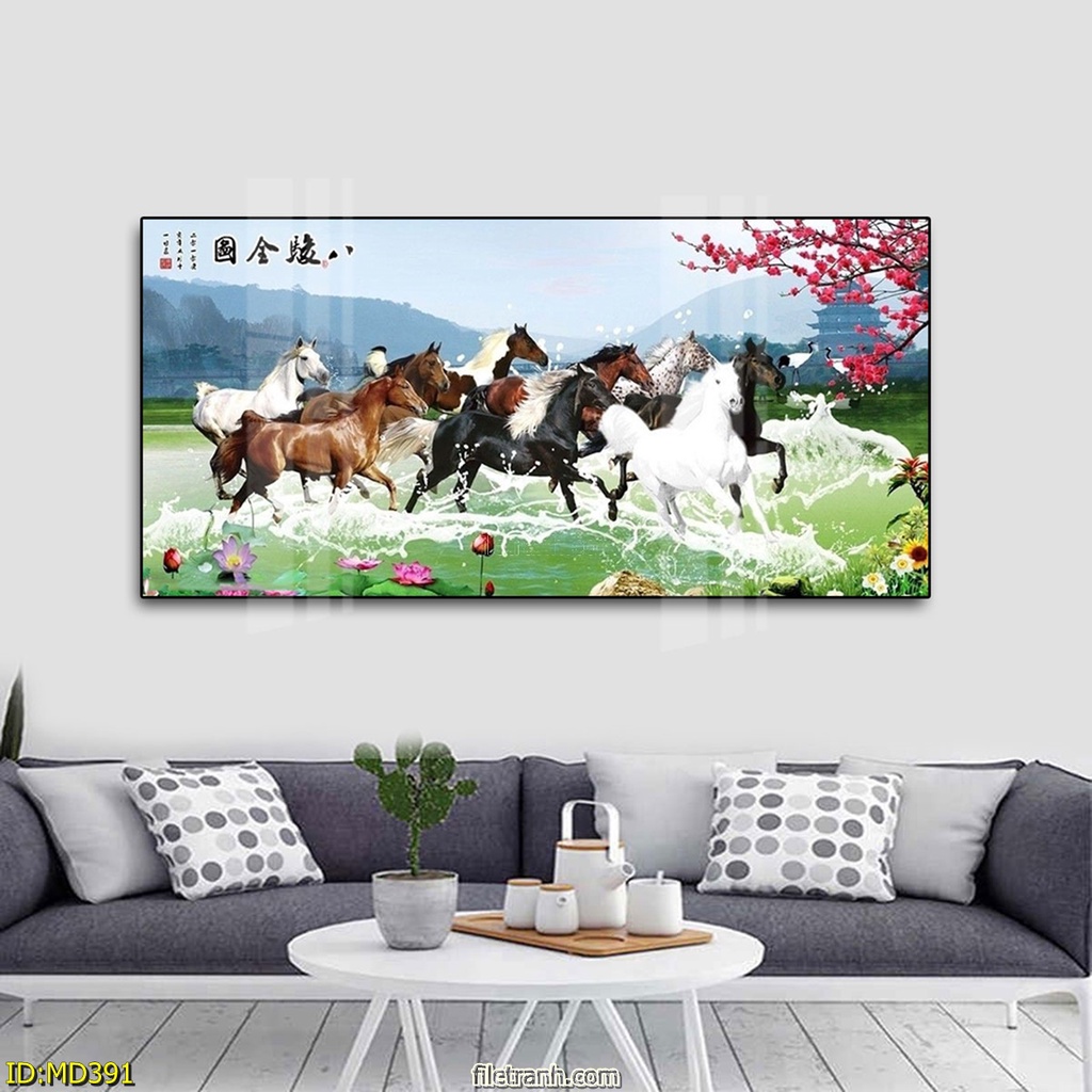 - Tổng hợp mẫu tranh bát mã đẹp nhất năm 2022, xưởng tranh 5D tráng gương,sản xuất trực tiếp, giá siêu ưu đãi.