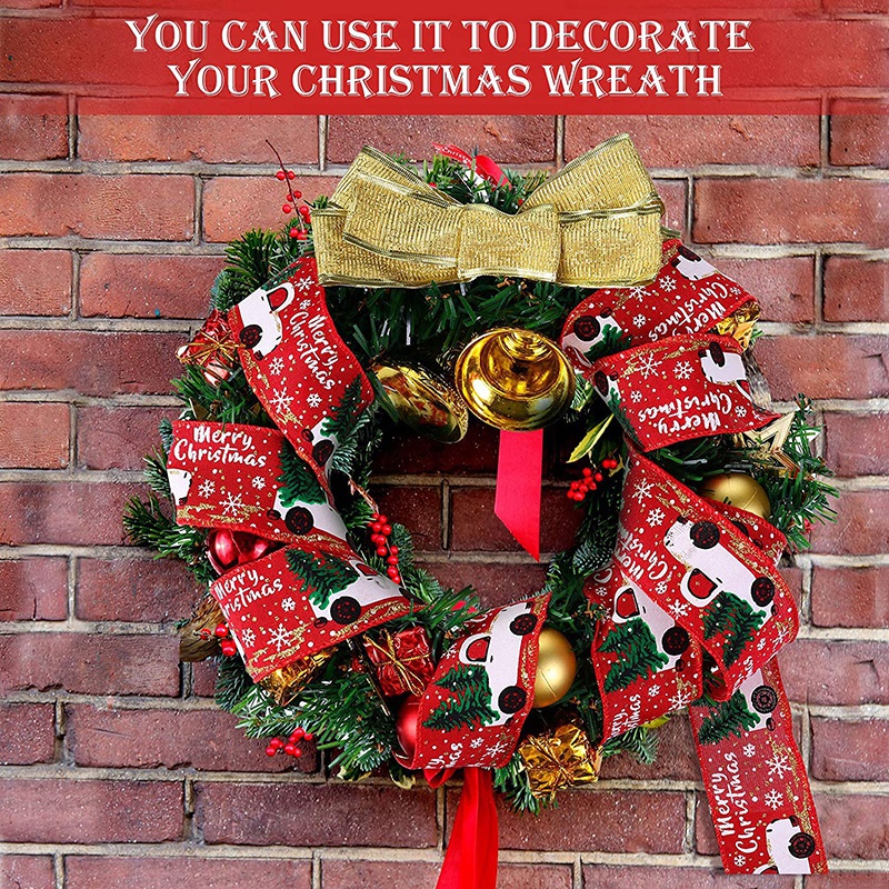 Cuộn Dây Ruy Băng 2 / 5 / 6M Trang Trí Giáng Sinh Năm Mới trang trí noel 2023