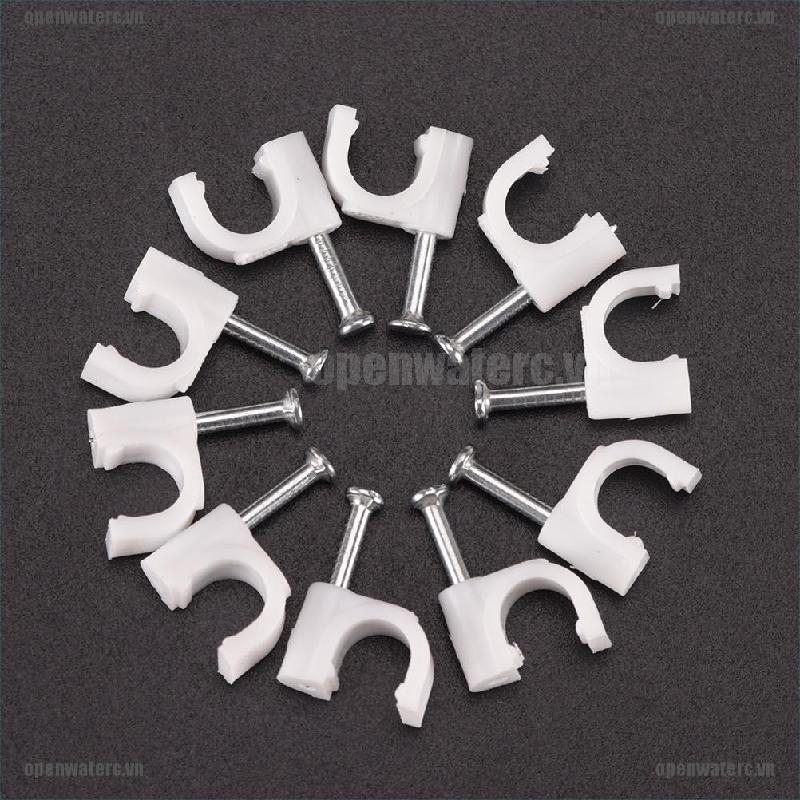 Bộ 100 Kẹp Dây Cáp RG59 Coax Cat5 Cat6 Chất Lượng Cao