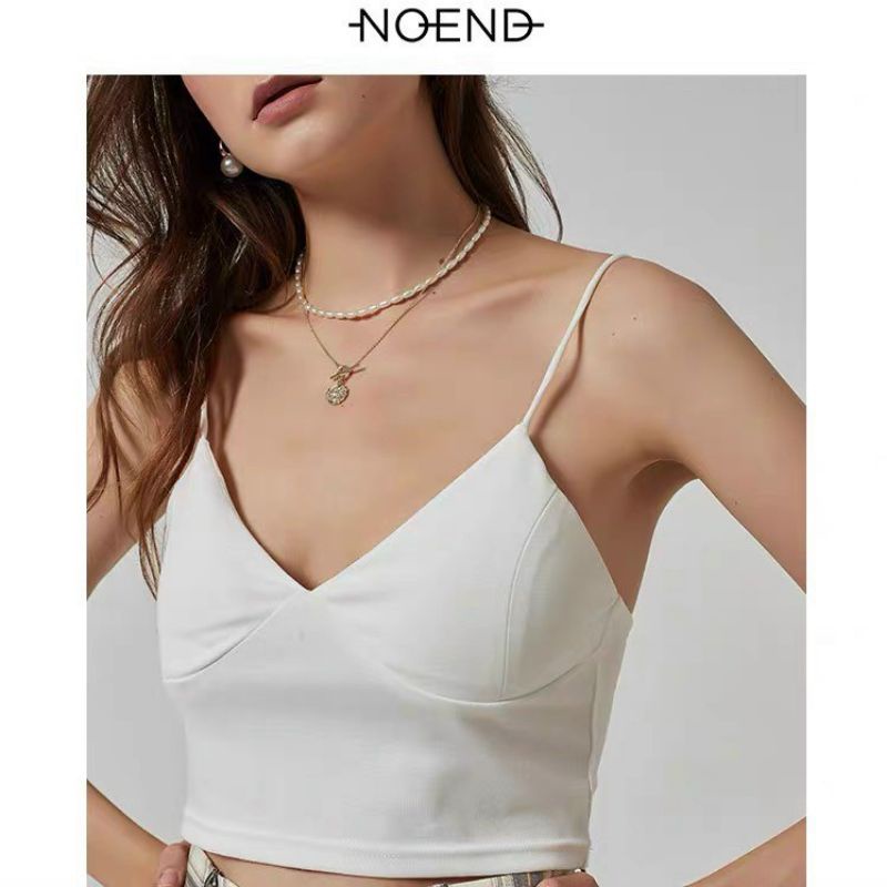 Áo 2 dây croptop cát hàn kèm mod ngực