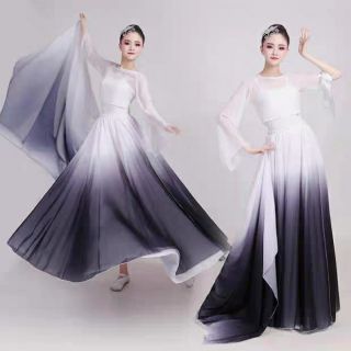 Váy múa cổ trang Song Diện Yến Tuân siêu đẹp