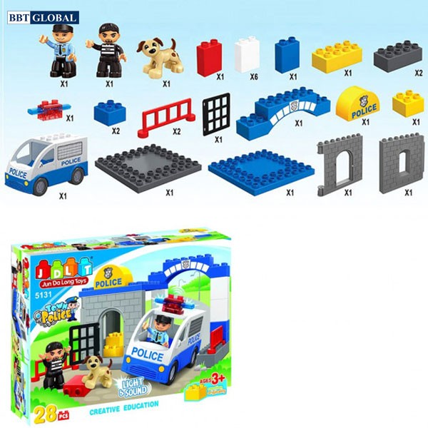 Xếp hình thông minh mô hình cảnh sát BBT GLOBAL 5130