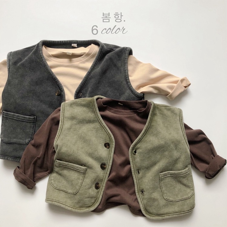 Áo thun tay dài style Hàn Quốc cho bé gái bé trai size 80-130