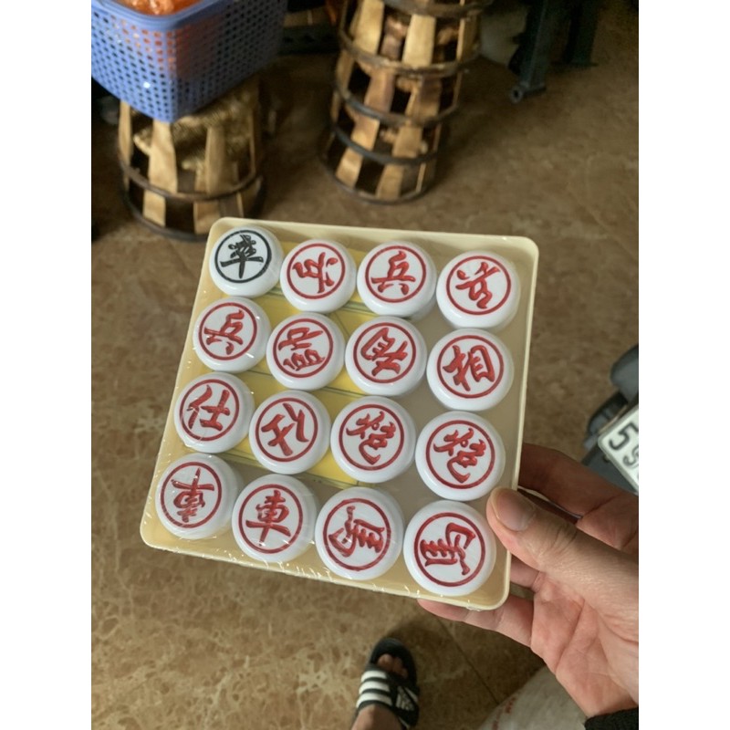 Cờ Tướng Giả Ngọc Hộp Nhựa