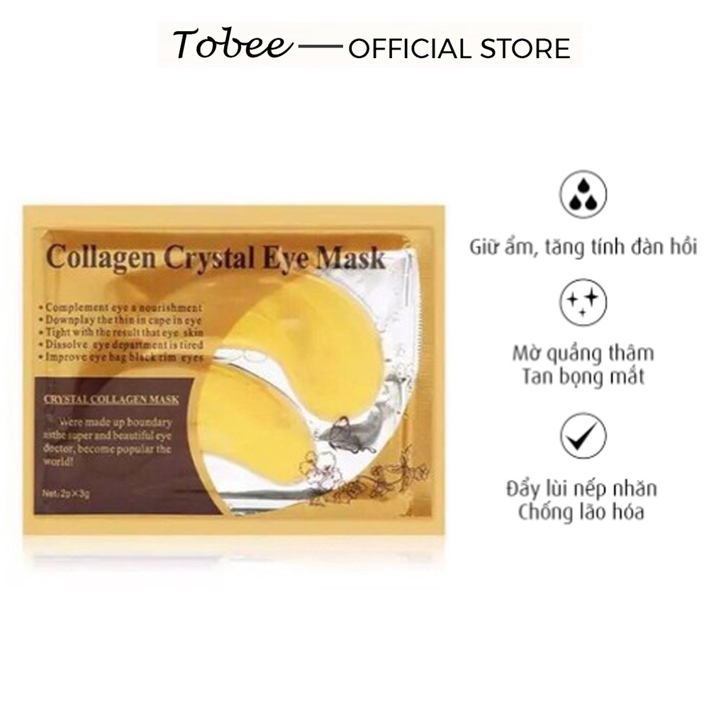 Mặt nạ mắt Collagen Crystal Eye Mask làm mờ thâm mắt - Tobee | BigBuy360 - bigbuy360.vn