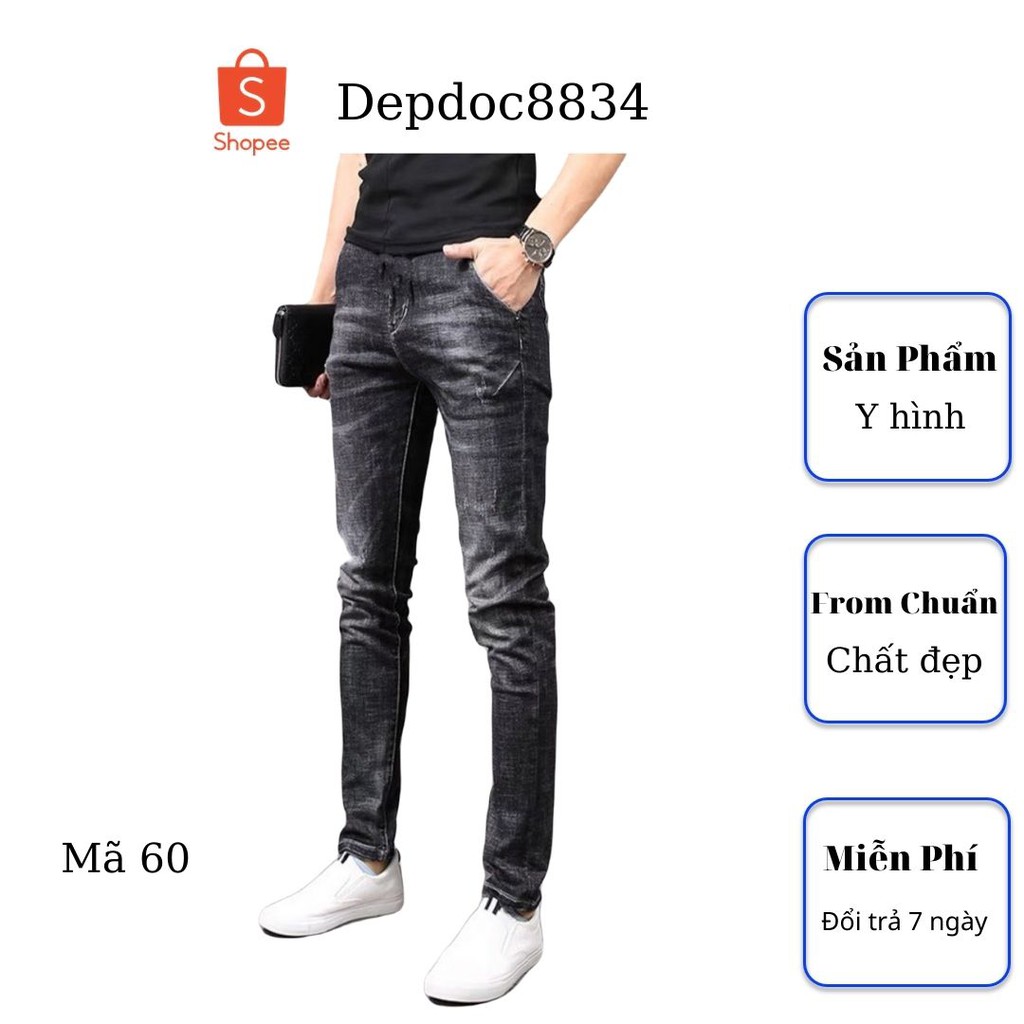 Quần jean nam cao cấp, chất liệu bò ( jean ) mềm mịn, from chuẩn, có nhiều mẫu đẹp mới đi kèm depdoc56