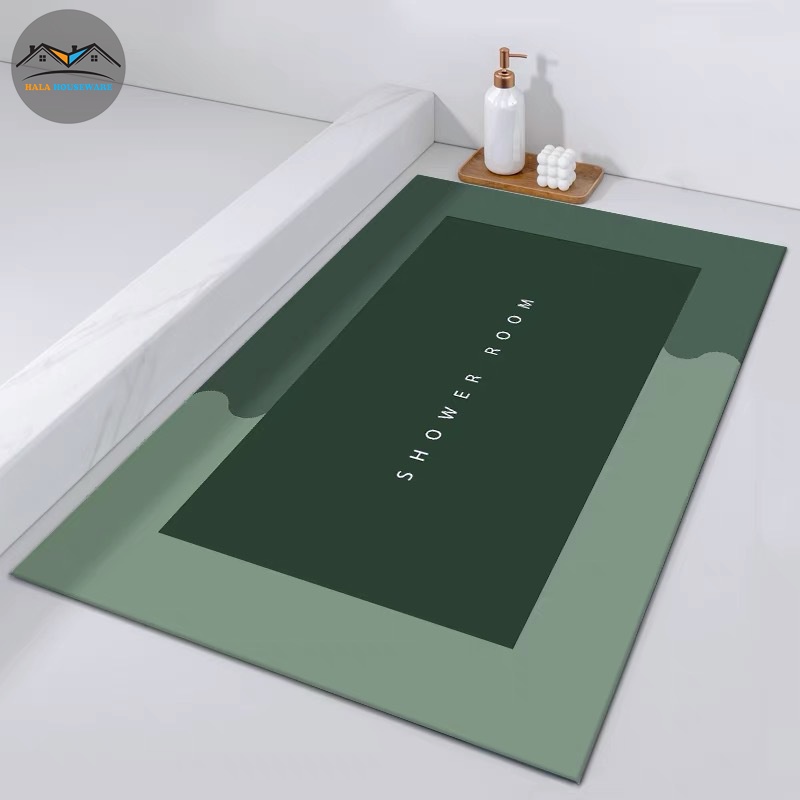 Thảm Lau Chân Siêu Mềm Siêu Dày Êm Ái, Siêu Thấm Nước Chất Liệu Chống Trượt