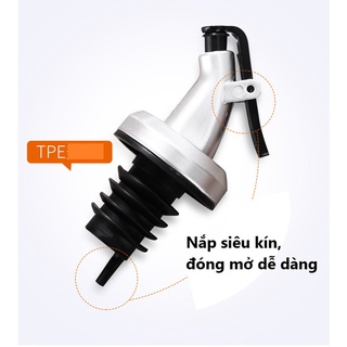 Chai Thủy Tinh Đựng Dầu Ăn, Nước Mắm, có vòi dài dùng chiết rót dầu 500ml chai vuông