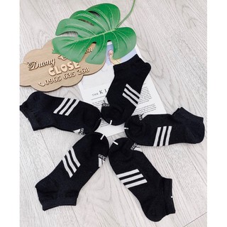 Tất/ Vớ Adidas 3 sọc mẫu mới 2 màu đen - trắng