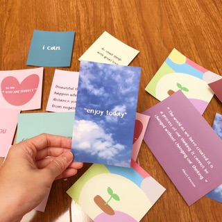 Bộ 12 tấm postcard châm ngôn