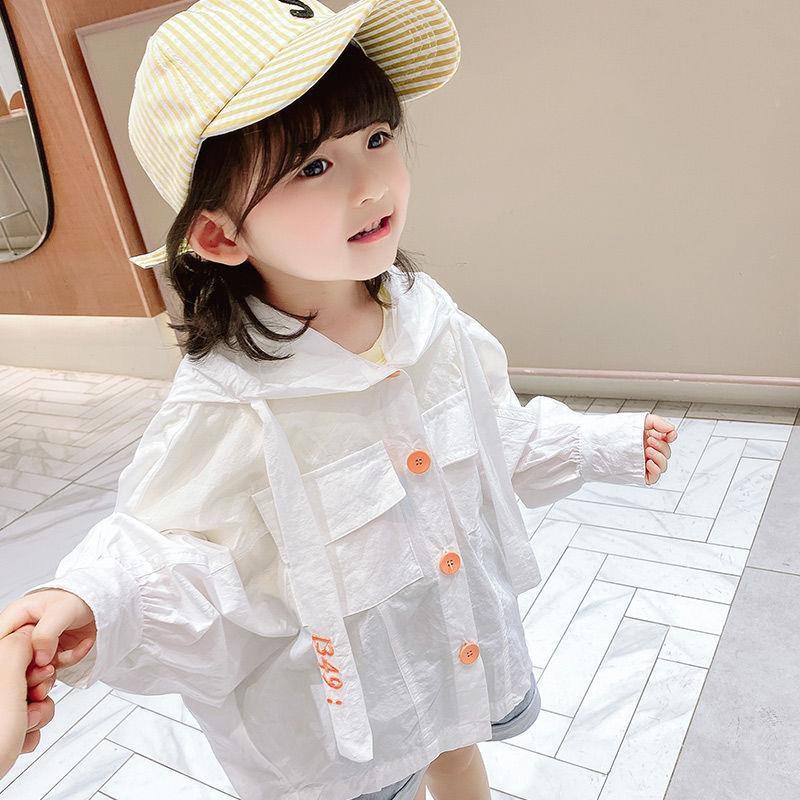 Áo khoác chống dáng rộng mỏng phong cách Hàn quốc cho các bé