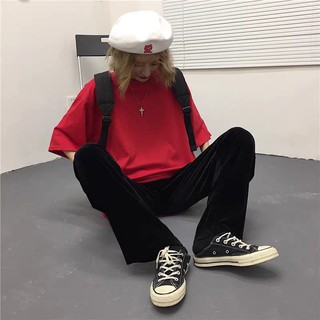 Basic tee trơn - Đỏ