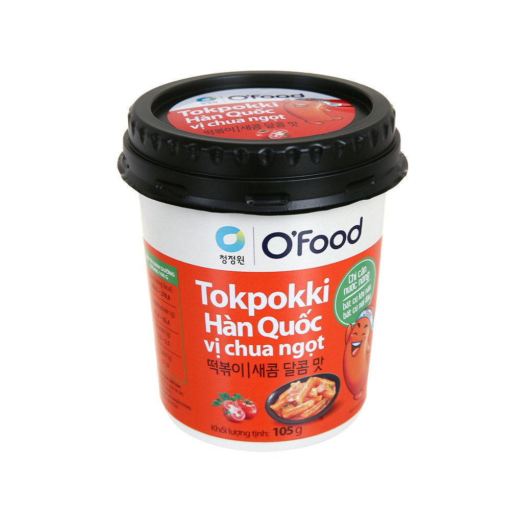 Bánh gạo Tokpokki Hàn Quốc O'food các vị truyền thống, phô mai, Chua ngọt, tương đen | BigBuy360 - bigbuy360.vn
