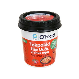 Bánh gạo tokpokki O'food vị chua ngọt ly 105g