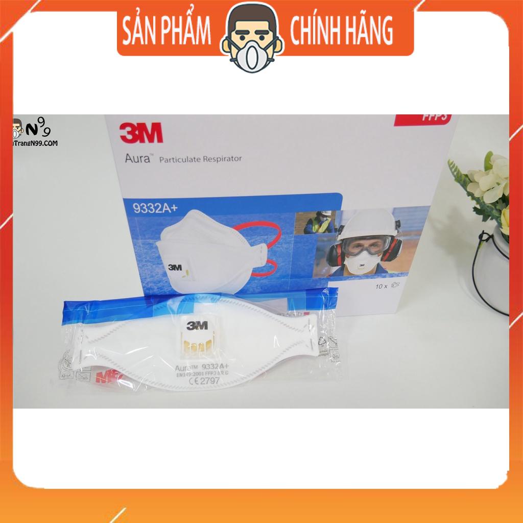 Khẩu trang FFP3 3M 9332A+ chuẩn Anh Quốc Made In Singapore