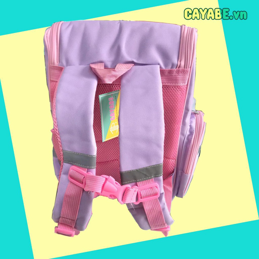 Ba lô chống gù trẻ em CAYABE ngựa Pony/ kỳ lân Unicorn tím nhạt (size 40 cm)