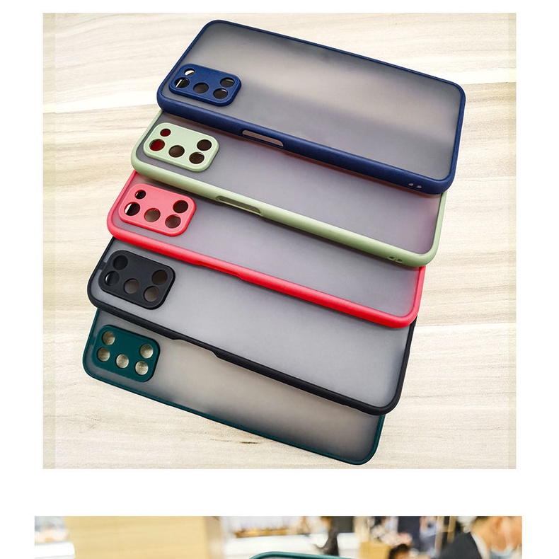 Ốp điện thoại cứng mặt nhám trong suốt chống sốc dành cho Realme 9 8 C25 7i 7 6 6i X7 Pro 5i 5s 5G 4G 2022